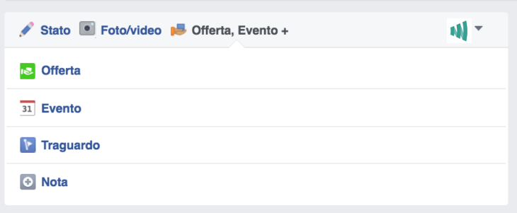 Pulsante Offerta di Facebook - Webit